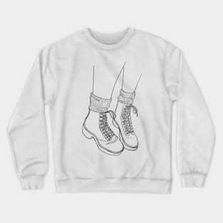 Hiking boots Crewneck Sweatshirt